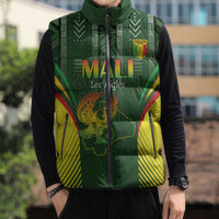Custom Mali Football Sleeveless Puffer Jacket Go Champions Les Aigles - Wonder Print Shop