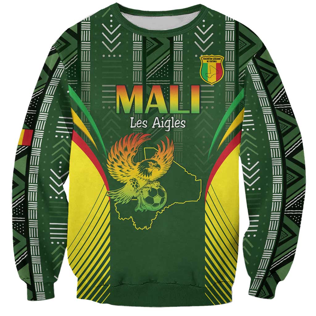 Custom Mali Football Sweatshirt Go Champions Les Aigles - Wonder Print Shop