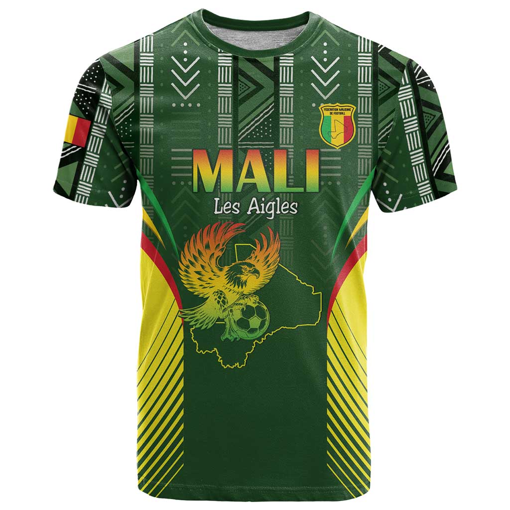 Custom Mali Football T Shirt Go Champions Les Aigles - Wonder Print Shop