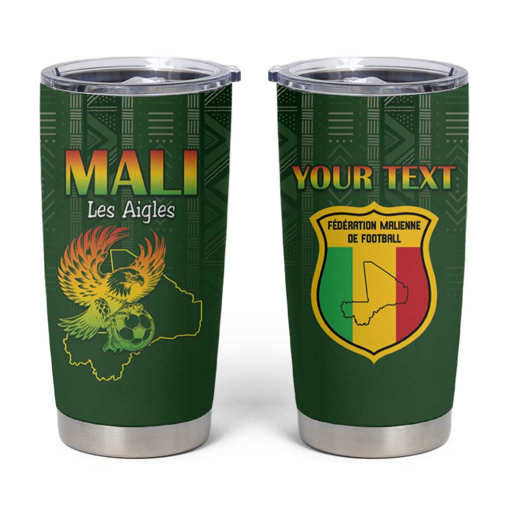 Custom Mali Football Tumbler Cup Go Champions Les Aigles - Wonder Print Shop
