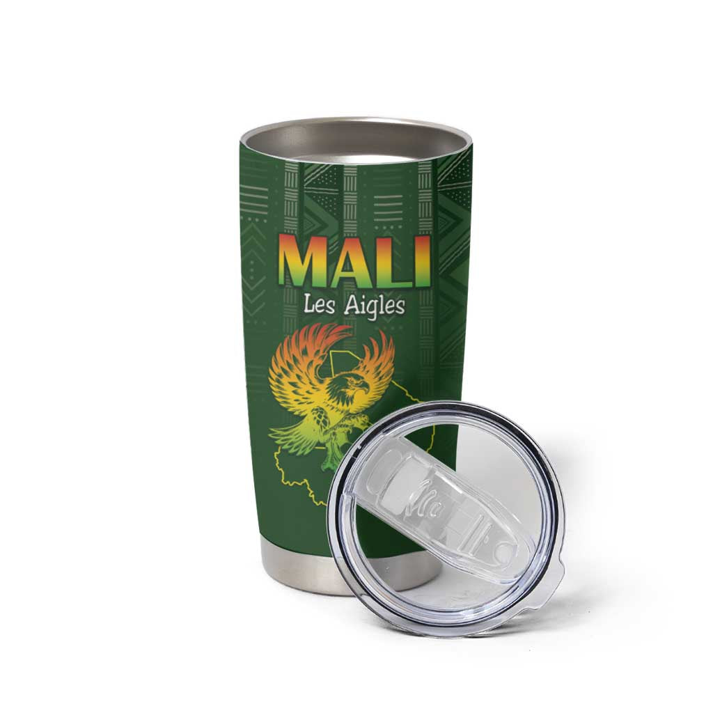Custom Mali Football Tumbler Cup Go Champions Les Aigles - Wonder Print Shop