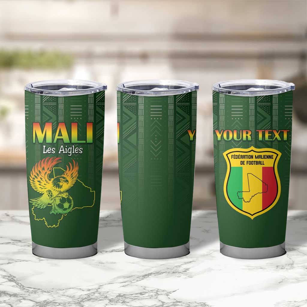 Custom Mali Football Tumbler Cup Go Champions Les Aigles - Wonder Print Shop