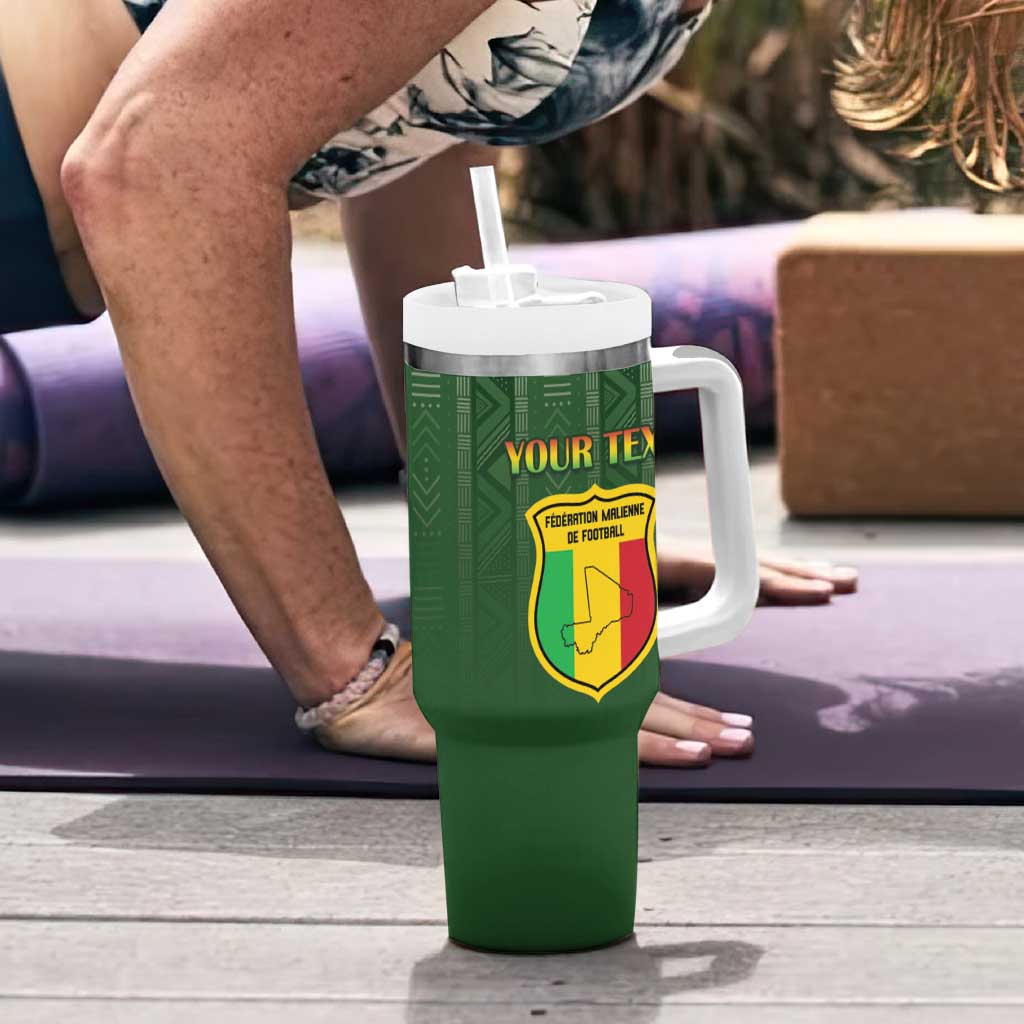 Custom Mali Football Tumbler With Handle Go Champions Les Aigles - Wonder Print Shop