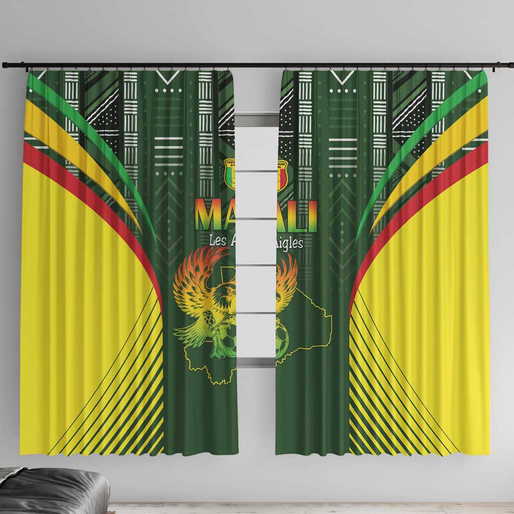 Mali Football Window Curtain Go Champions Les Aigles - Wonder Print Shop