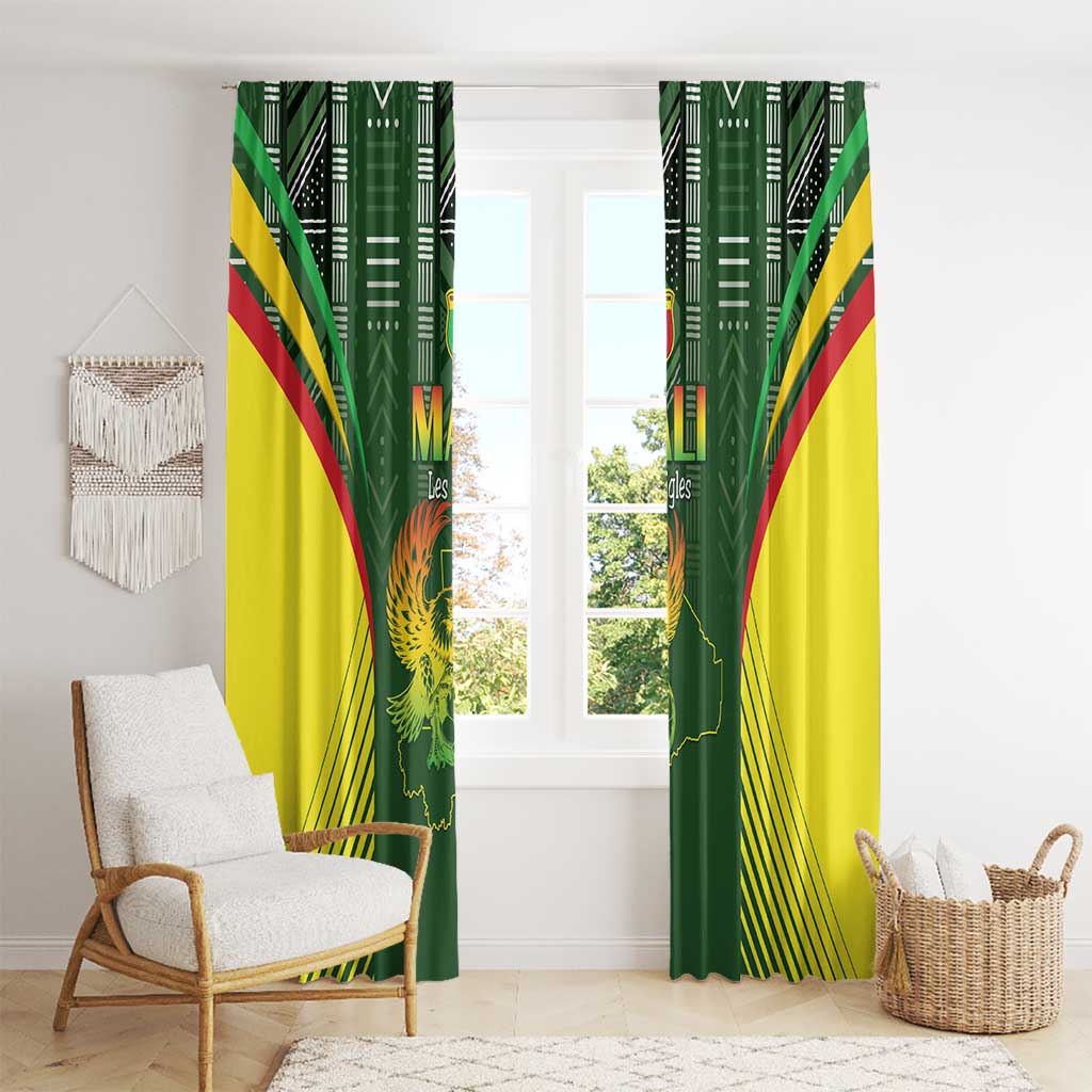 Mali Football Window Curtain Go Champions Les Aigles - Wonder Print Shop