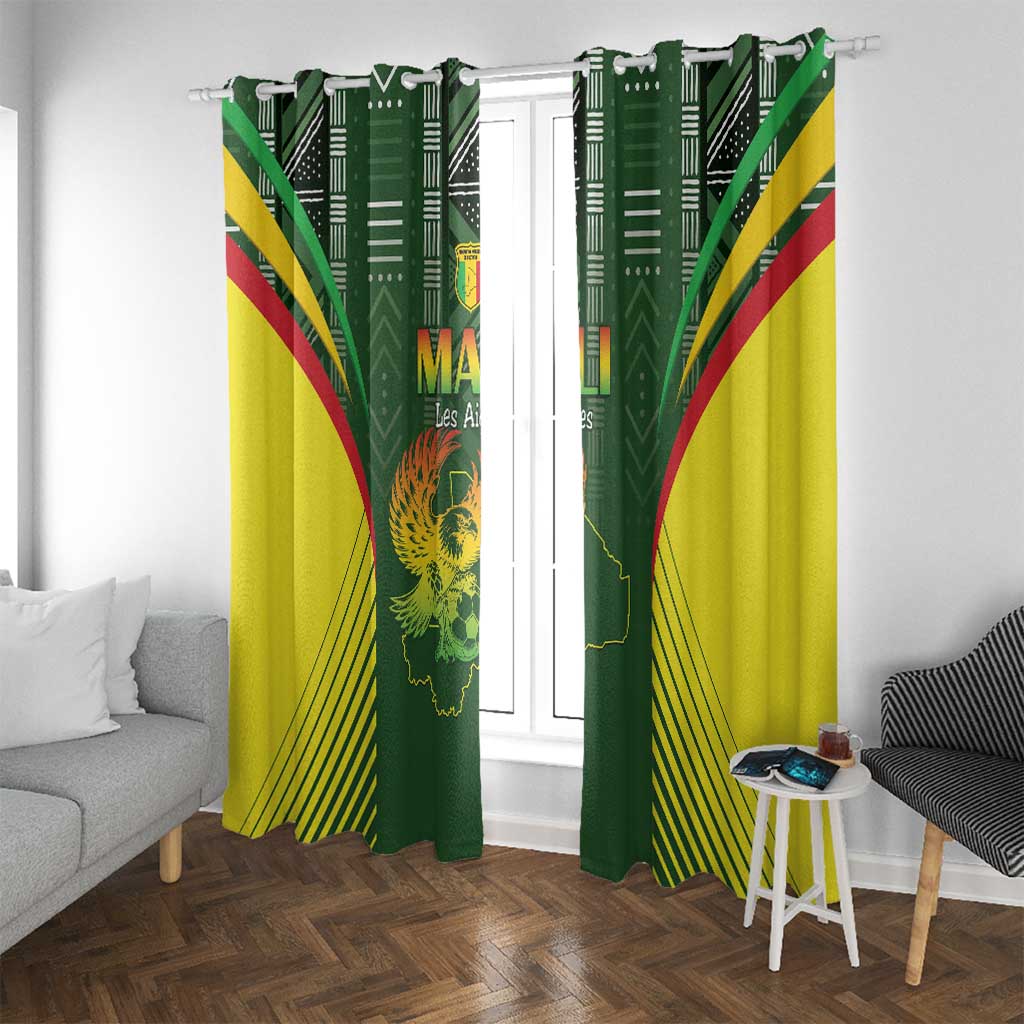 Mali Football Window Curtain Go Champions Les Aigles - Wonder Print Shop