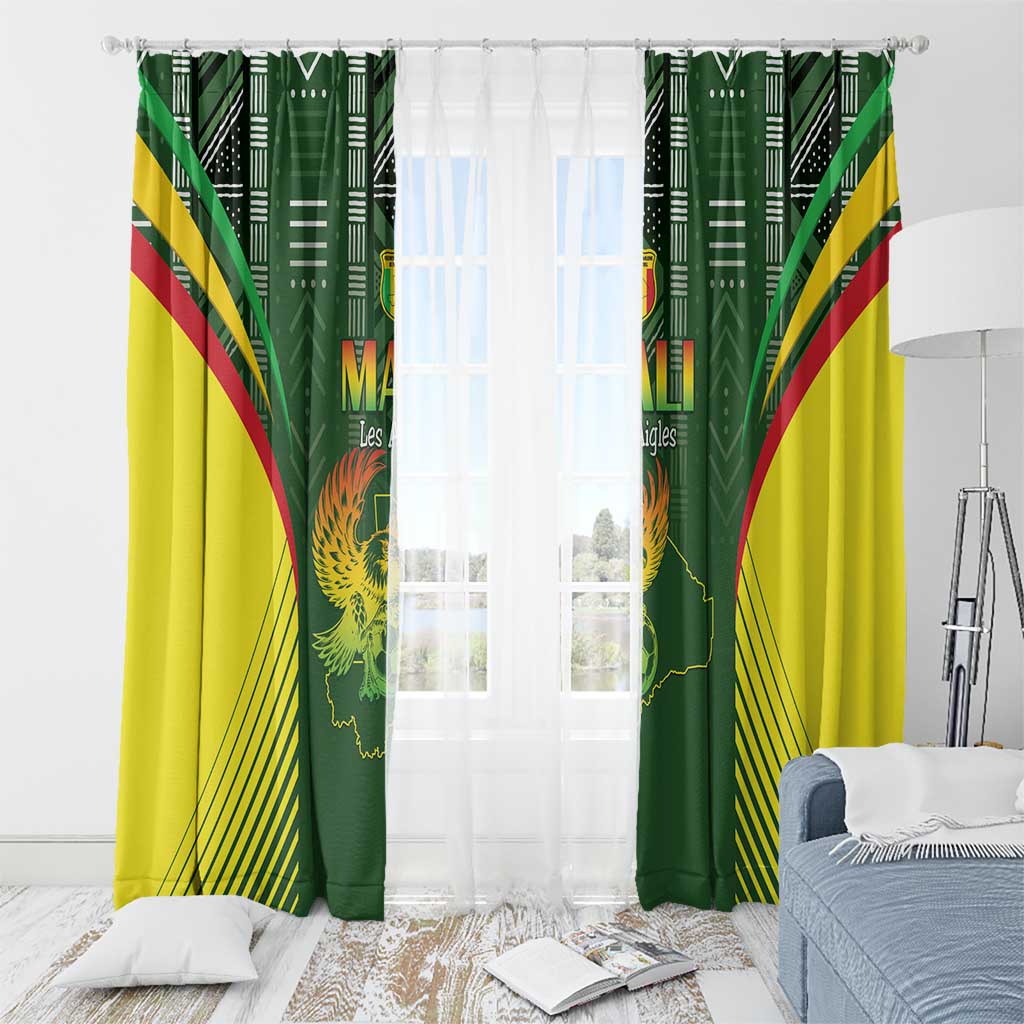 Mali Football Window Curtain Go Champions Les Aigles - Wonder Print Shop