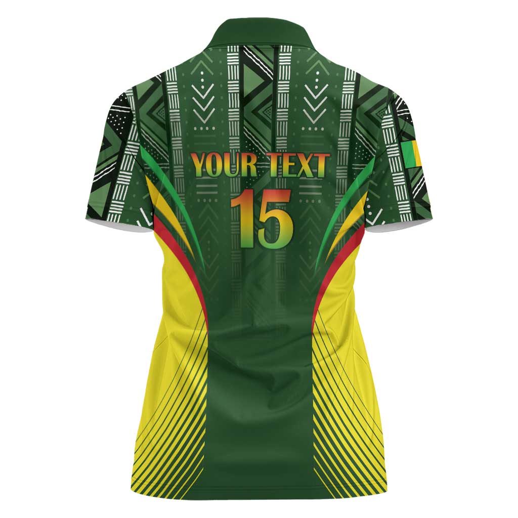 Custom Mali Football Women Polo Shirt Go Champions Les Aigles - Wonder Print Shop