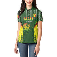 Custom Mali Football Women Polo Shirt Go Champions Les Aigles - Wonder Print Shop
