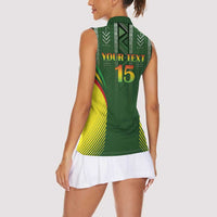 Custom Mali Football Women Sleeveless Polo Shirt Go Champions Les Aigles - Wonder Print Shop