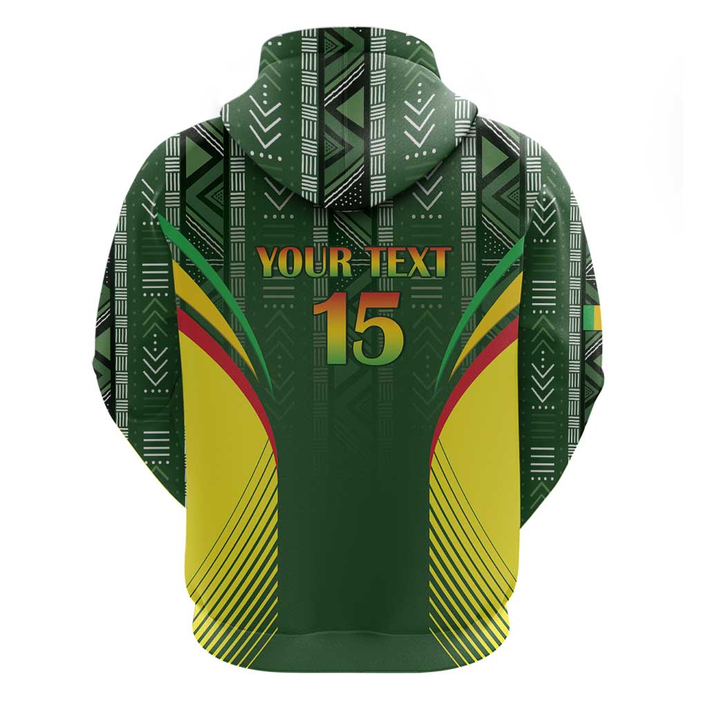 Custom Mali Football Zip Hoodie Go Champions Les Aigles - Wonder Print Shop