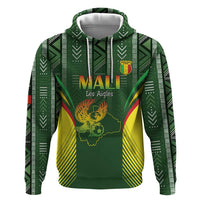 Custom Mali Football Zip Hoodie Go Champions Les Aigles - Wonder Print Shop