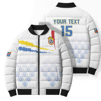 Custom DR Congo Football Bomber Puffer Jacket Road To Champions - Wonder Print Shop