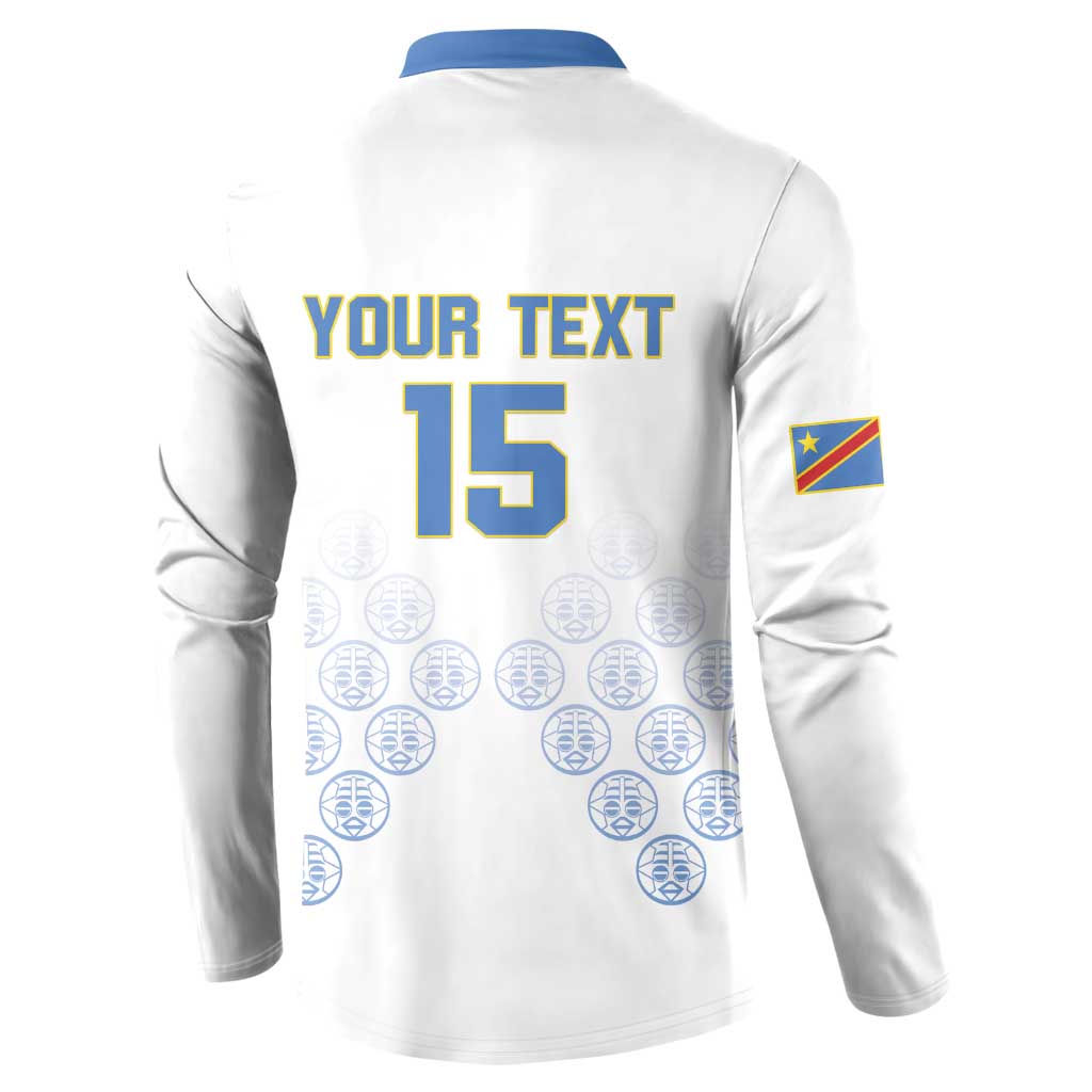 Custom DR Congo Football Button Sweatshirt Road To Champions - Wonder Print Shop