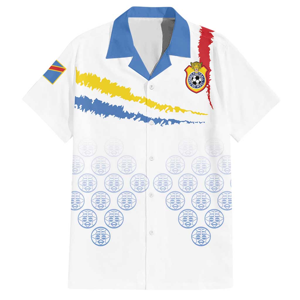 Custom DR Congo Football Hawaiian Shirt Road To Champions - Wonder Print Shop