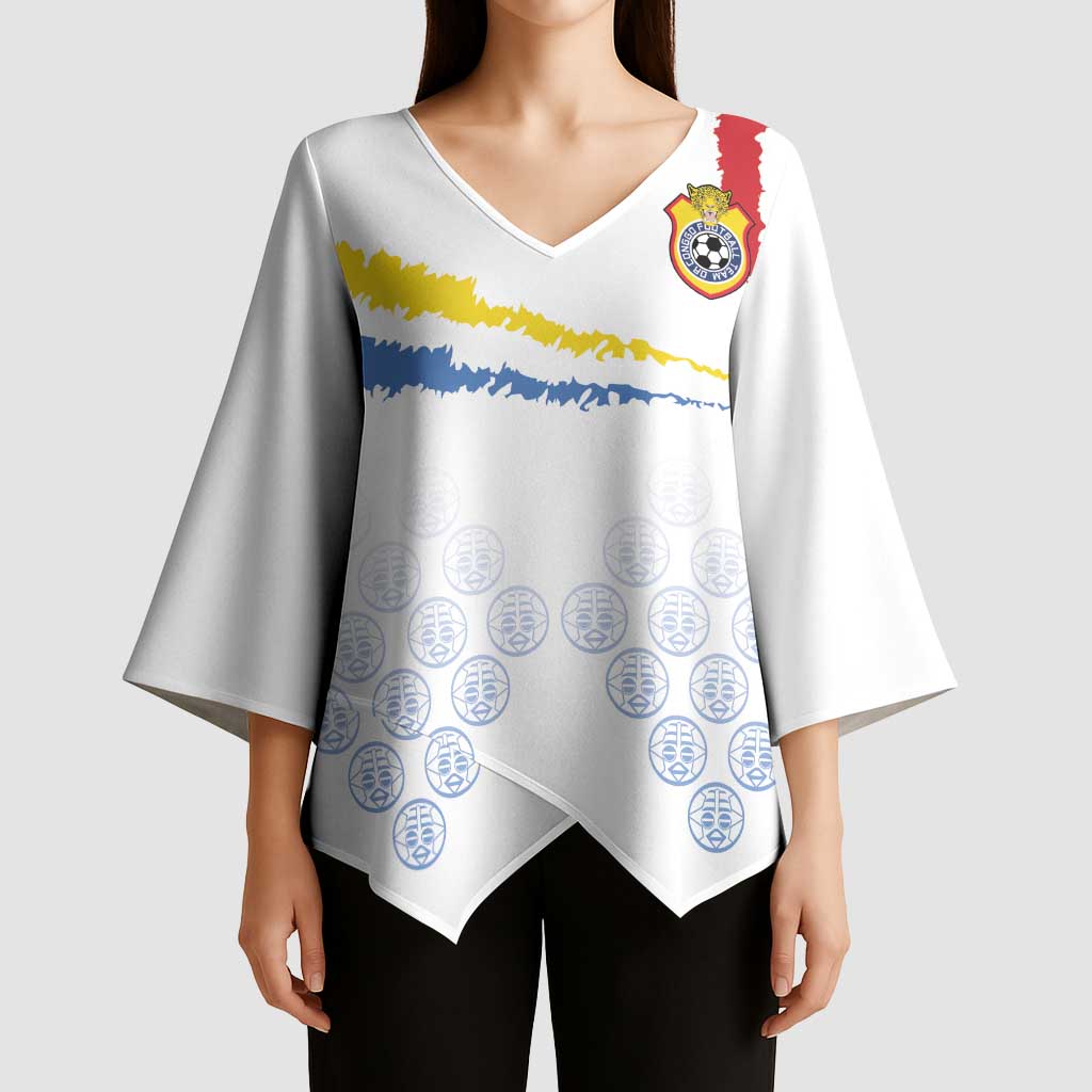 Custom DR Congo Football Kimono Sleeve Blouse Road To Champions - Wonder Print Shop