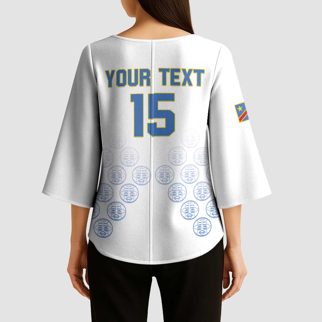 Custom DR Congo Football Kimono Sleeve Blouse Road To Champions - Wonder Print Shop