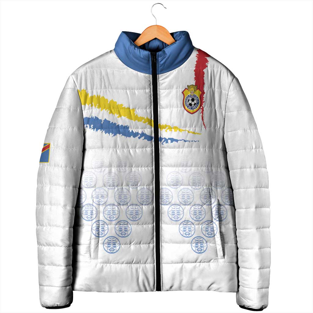Custom DR Congo Football Padded Jacket Road To Champions - Wonder Print Shop