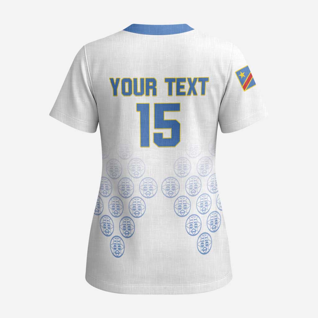 Custom DR Congo Football Scrub Top Road To Champions - Wonder Print Shop