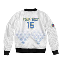 Custom DR Congo Football Sleeve Zip Bomber Jacket Road To Champions - Wonder Print Shop