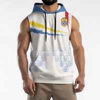 Custom DR Congo Football Sleeveless Hoodie Road To Champions - Wonder Print Shop