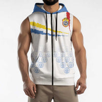Custom DR Congo Football Sleeveless Zip Hoodie Road To Champions - Wonder Print Shop