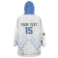 Custom DR Congo Football Wearable Blanket Hoodie Road To Champions - Wonder Print Shop