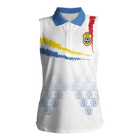 Custom DR Congo Football Women Sleeveless Polo Shirt Road To Champions - Wonder Print Shop