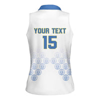 Custom DR Congo Football Women Sleeveless Polo Shirt Road To Champions - Wonder Print Shop