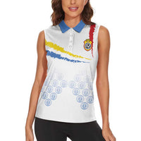 Custom DR Congo Football Women Sleeveless Polo Shirt Road To Champions - Wonder Print Shop