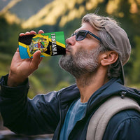 Personalised Tanzania Union Day 4 in 1 Can Cooler Tumbler Coat Of Arms With Map