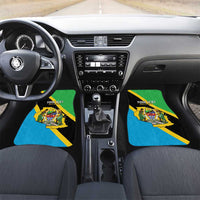 Personalised Tanzania Union Day Car Mats Coat Of Arms With Map