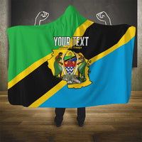 Personalised Tanzania Union Day Hooded Blanket Coat Of Arms With Map