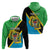 Personalised Tanzania Union Day Hoodie Coat Of Arms With Map