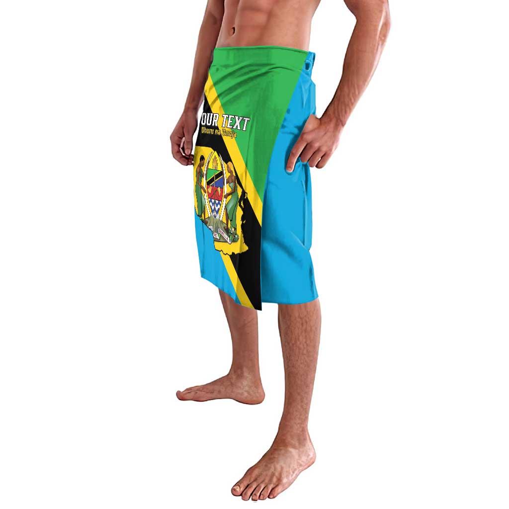 Personalised Tanzania Union Day Lavalava Coat Of Arms With Map