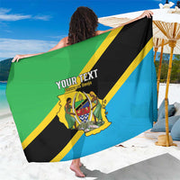 Personalised Tanzania Union Day Sarong Coat Of Arms With Map