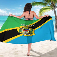 Personalised Tanzania Union Day Sarong Coat Of Arms With Map