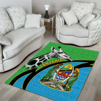 Tanzania Giraffe Area Rug Coat Of Arms African Pattern