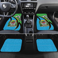 Tanzania Giraffe Car Mats Coat Of Arms African Pattern