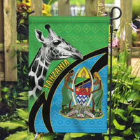 Tanzania Giraffe Garden Flag Coat Of Arms African Pattern