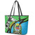 Tanzania Giraffe Leather Tote Bag Coat Of Arms African Pattern