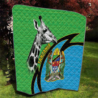 Tanzania Giraffe Quilt Coat Of Arms African Pattern
