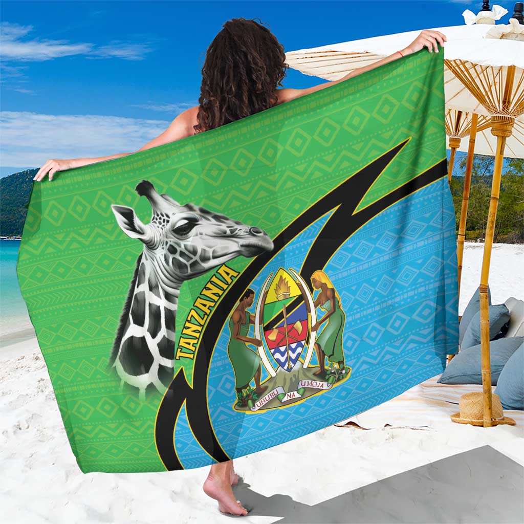 Tanzania Giraffe Sarong Coat Of Arms African Pattern