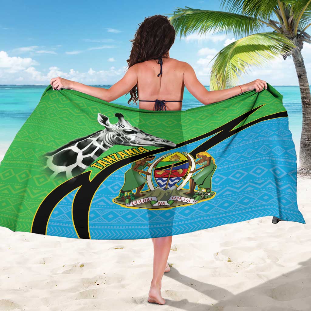 Tanzania Giraffe Sarong Coat Of Arms African Pattern