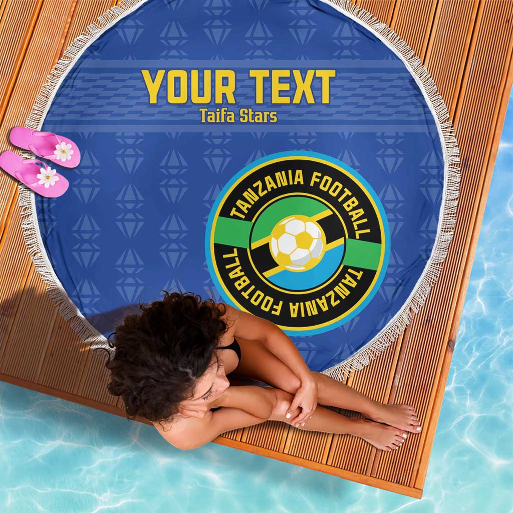 Custom Tanzania Football Beach Blanket Go Taifa Stars