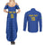 Custom Tanzania Football Couples Matching Summer Maxi Dress and Long Sleeve Button Shirt Go Taifa Stars