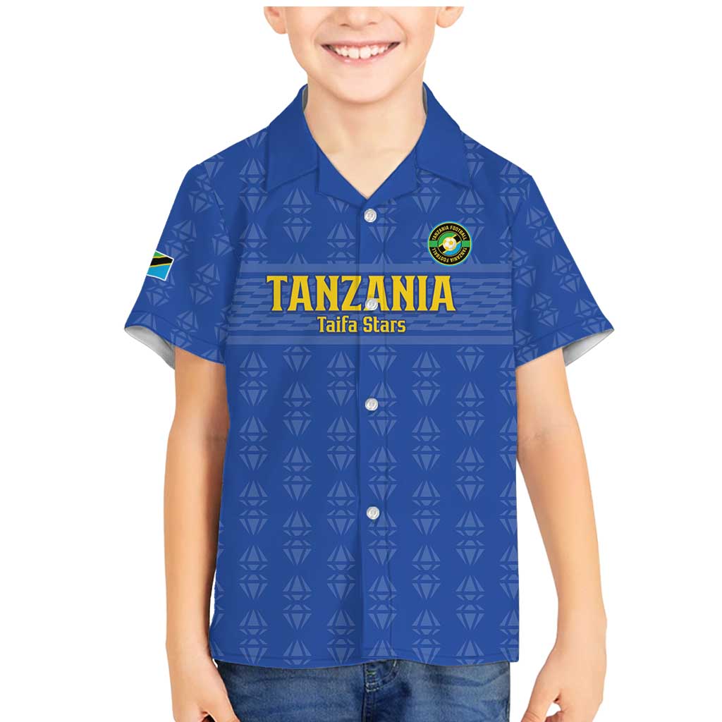 Custom Tanzania Football Family Matching Mermaid Dress and Hawaiian Shirt Go Taifa Stars