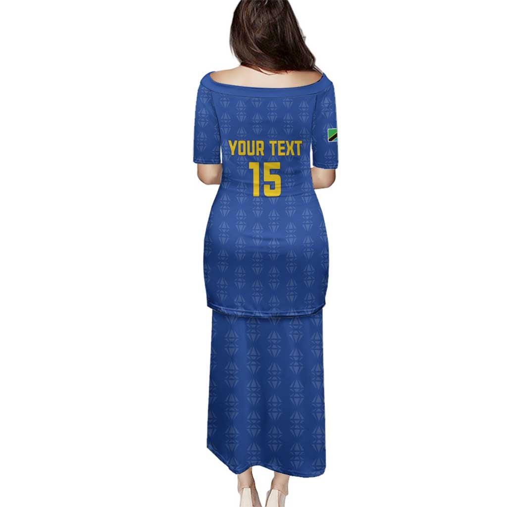 Custom Tanzania Football Family Matching Puletasi and Hawaiian Shirt Go Taifa Stars