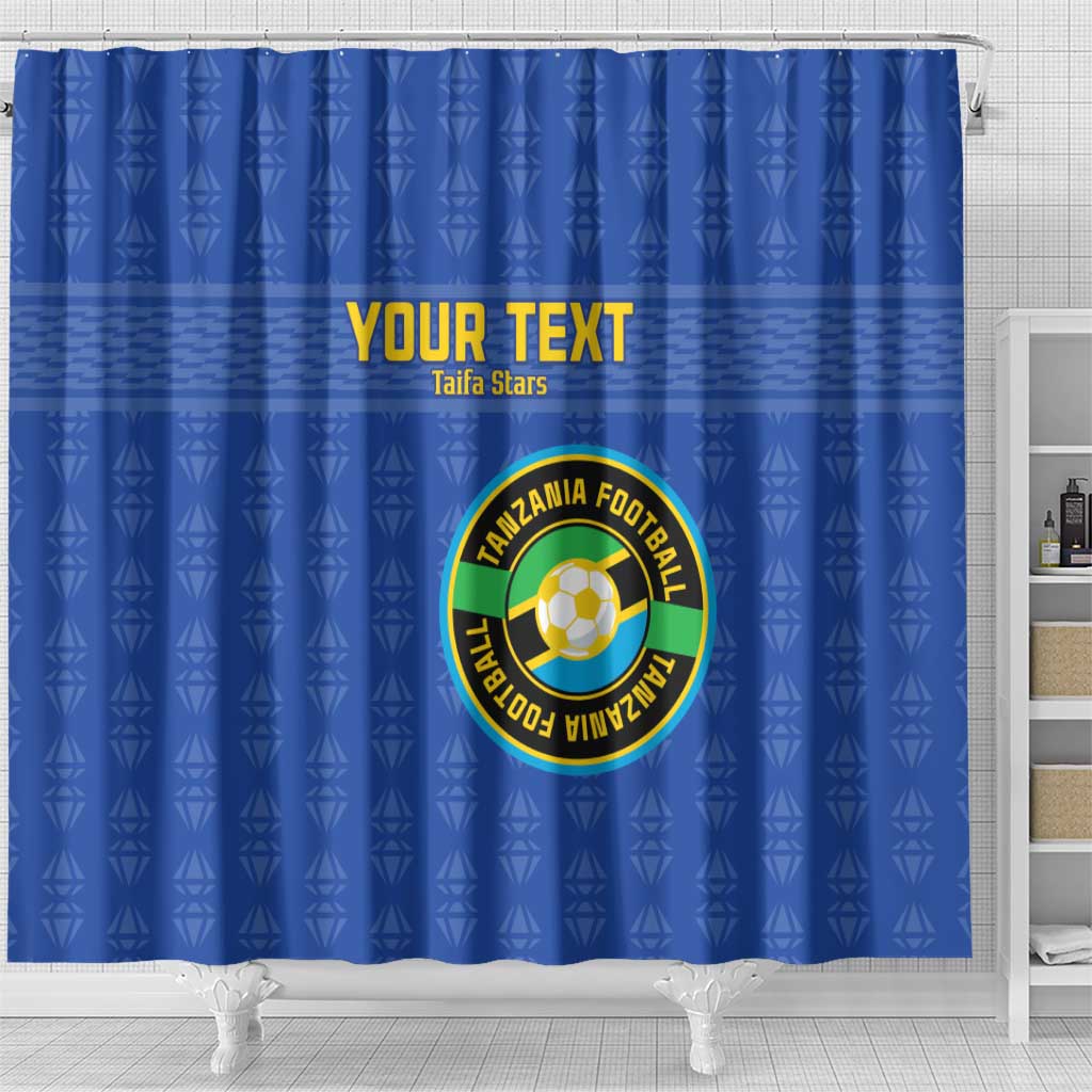 Custom Tanzania Football Shower Curtain Go Taifa Stars