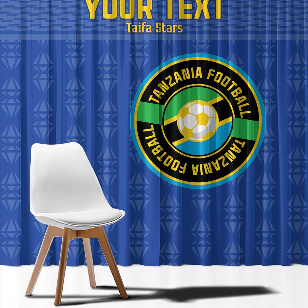 Custom Tanzania Football Window Curtain Go Taifa Stars